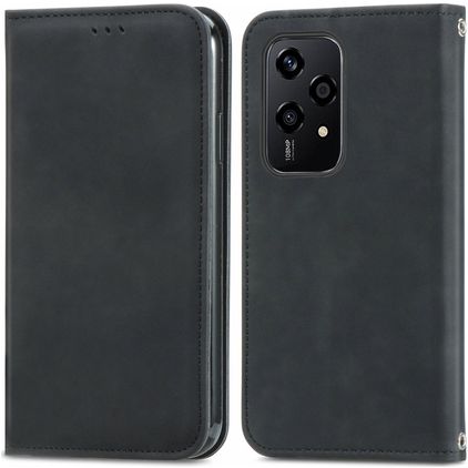 Mobigear Retro Slim HONOR 200 Lite Hoesje Bookcase - Zwart