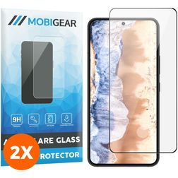 Mobigear Premium Samsung Galaxy S23 Plus Glazen Screenprotector - Case Friendly - Zwart (2-Pack)