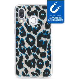 My Style Magneta Samsung Galaxy A40 Hoesje Flexibel TPU Backcover - Leopard