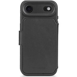 Decoded Detachable Wallet iPhone Air MagSafe Hoesje Echt Leer Uitneembare 2in1 Bookcase Portemonnee - Zwart