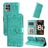 Mobigear Sunflower Realme Narzo 50 4G Hoesje Bookcase Portemonnee - Groen