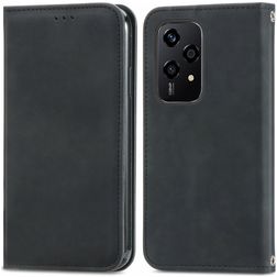 Mobigear Retro Slim HONOR 200 Lite Hoesje Bookcase Portemonnee - Zwart