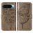 Mobigear Butterfly Google Pixel 9 Hoesje Bookcase Portemonnee - Grijs