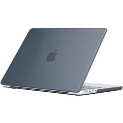 Mobigear Glossy MacBook Pro 16 Inch (2021-2024) Hoes Hardshell Laptopcover MacBook Case - Zwart - Model A2485 / A2780 / A2991