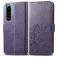 Mobigear clover Sony Xperia 5 IV Hoesje Bookcase Portemonnee - Paars