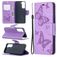 Mobigear Butterfly Samsung Galaxy S21 Hoesje Bookcase Portemonnee - Paars