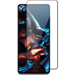 Mobigear Premium POCO X5 Pro Glazen Screenprotector - Case Friendly - Zwart