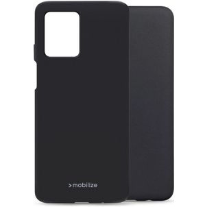 Mobilize Rubber Gelly Motorola Moto G54 Hoesje Flexibel TPU Backcover - Zwart