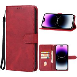 Mobigear Wallet iPhone 15 Pro Max Hoesje Bookcase Portemonnee - Rood