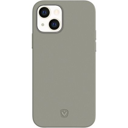 Valenta Snap Luxe iPhone 13 Hoesje Echt Leer Backcover - Grijs