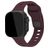 Mobilize Sports Siliconen Apple Watch Bandje Druksluiting - 42/41/40/38 mm - Bordeaux