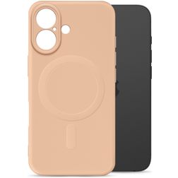 My Style Protective Flex iPhone 16 MagSafe Hoesje Flexibel TPU Backcover - Soft Pink