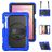 Mobigear SureGrip XGuard Samsung Galaxy Tab S11 Hoes Hard Kunststof,Siliconen Backcover + Stylus Houder + Schouderband + Standaard - Donkerblauw