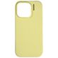 Nudient Base iPhone 16 Pro Max Siliconen Hoesje Backcover - Pale Yellow