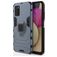 Mobigear Armor Ring Samsung Galaxy A03s Hoesje Hardcase Backcover Shockproof met Ringhouder - Blauw