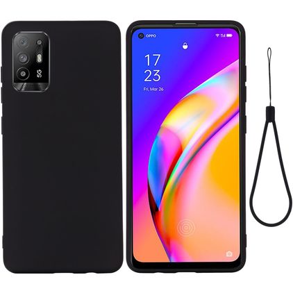 Mobigear Rubber Touch OPPO A94 5G Siliconen Hoesje Backcover - Zwart