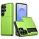 Mobigear Card Samsung Galaxy S26 Ultra Hoesje Hardcase Backcover Shockproof met Pasjeshouder - Groen
