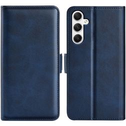 Mobigear Slim Magnet Samsung Galaxy A35 Hoesje Bookcase Portemonnee - Donkerblauw