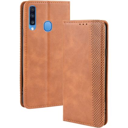 Mobigear Sensation Samsung Galaxy A20s Hoesje Bookcase Portemonnee - Cognac