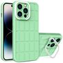 Mobigear Cube iPhone 14 Pro Hoesje Hardcase Backcover met Standaard - Groen