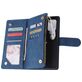 Mobigear Zipper Samsung Galaxy S10 Lite Hoesje Bookcase Portemonnee - Blauw