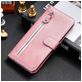 Mobigear Zipper iPhone 17 Pro Hoesje Bookcase Portemonnee - Roségoud