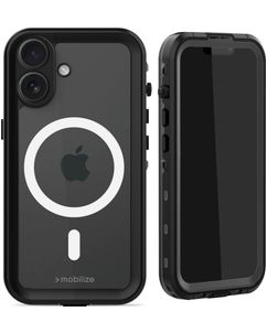 Mobilize Waterproof iPhone 16 Waterdicht MagSafe Hoesje Hardcase Backcover - Zwart