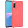 Mobigear Croco Sony Xperia 10 III Hoesje Hardcase Backcover - Rood