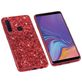 Mobigear Glitter Samsung Galaxy A9 (2018) Hoesje Hardcase Backcover - Rood