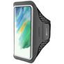 Mobiparts Comfort Fit Telefoonhouder Hardlopen Samsung Galaxy S21 FE Sport Hoesje Neopreen Sportarmband - Zwart