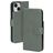 Mobiparts Classic Wallet iPhone 15 Hoesje Bookcase Portemonnee - Stone Green
