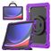 Mobigear RingGuard Samsung Galaxy Tab S10 Ultra Hoes Hard Kunststof,Siliconen Backcover + Stylus Houder + Schouderband + Standaard - Paars
