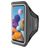 Mobiparts Comfort Fit Telefoonhouder Hardlopen Samsung Galaxy A21s Sport Hoesje Neopreen Sportarmband - Zwart