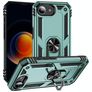 Mobigear Armor Ring iPhone 16e Hoesje Hardcase Backcover Shockproof met Ringhouder - Groen