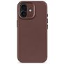 Decoded iPhone 17 Hoesje Echt Leer Backcover Shockproof - Dark Ruby