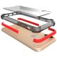 Mobigear Full Bumper iPhone XS Hoesje Hardcase Backcover Shockproof - Transparant / Rood