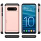 Mobigear Card Samsung Galaxy S10 Hoesje Hardcase Backcover Shockproof met Pasjeshouder - Zilver
