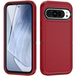 Mobigear Rugged Google Pixel 9 Pro Hoesje Hardcase Backcover Shockproof - Rood
