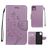 Mobigear Flowers iPhone 11 Hoesje Bookcase Portemonnee - Paars