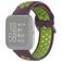 Mobigear Sport Plus Buckle Siliconen Fitbit Versa 2 Bandje Gespsluiting - Groen / Paars