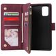 Mobigear Zipper Samsung Galaxy A71 Hoesje Bookcase Portemonnee - Rood