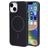 Mobiparts Slim Line iPhone 15 MagSafe Hoesje Hardcase Backcover - Onyx Black