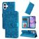 Mobigear Sunflower iPhone 17 Hoesje Bookcase Portemonnee - Blauw