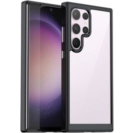 Mobigear Crystal Samsung Galaxy S24 Ultra Hoesje Hardcase Backcover - Zwart