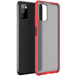 Mobigear Shockproof Samsung Galaxy A03s Hoesje Hardcase Backcover - Rood