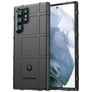 Mobigear Rugged Shield Samsung Galaxy S22 Ultra Hoesje Flexibel TPU Backcover Shockproof - Zwart