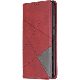 Mobigear Rhombus Slim Xiaomi Redmi Note 8 Hoesje Bookcase - Rood