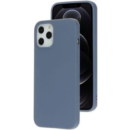 Mobiparts iPhone 12 Pro Max Siliconen Hoesje Backcover - Royal Grey