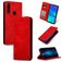 Mobigear Retro Slim Huawei P Smart Plus (2019) Hoesje Bookcase - Rood