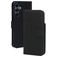 Mobiparts Wallet Samsung Galaxy A16 MagSafe Hoesje Echt Leer Bookcase Portemonnee - Zwart